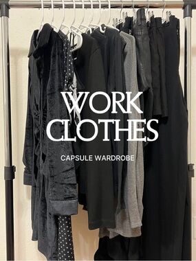 Workwear Capsule Wardrobe - Black & Gray Collection